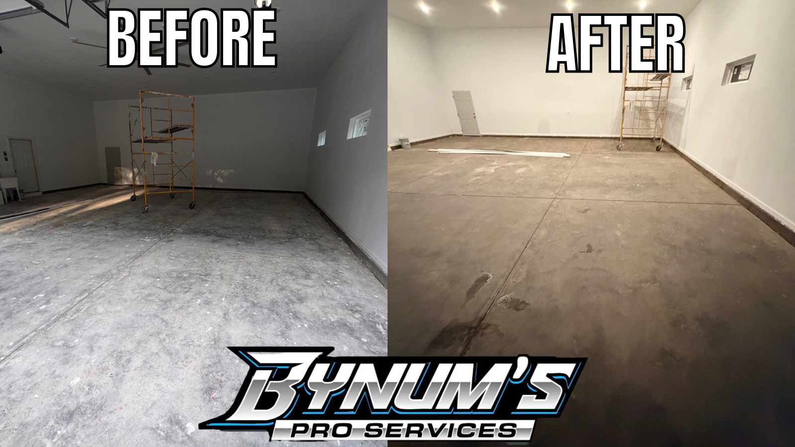 Before and after cleaning